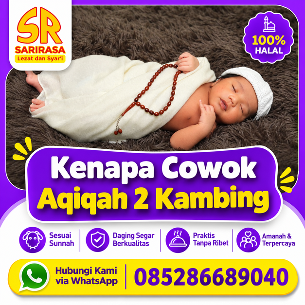 kenapa cowok aqiqah 2 kambing