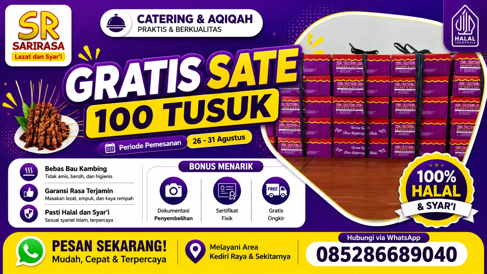 Promo catering dan aqiqah akhir agustus